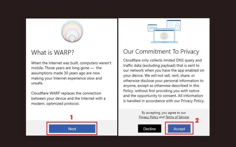 Cài đặt Cloudflare WARP trên máy tính